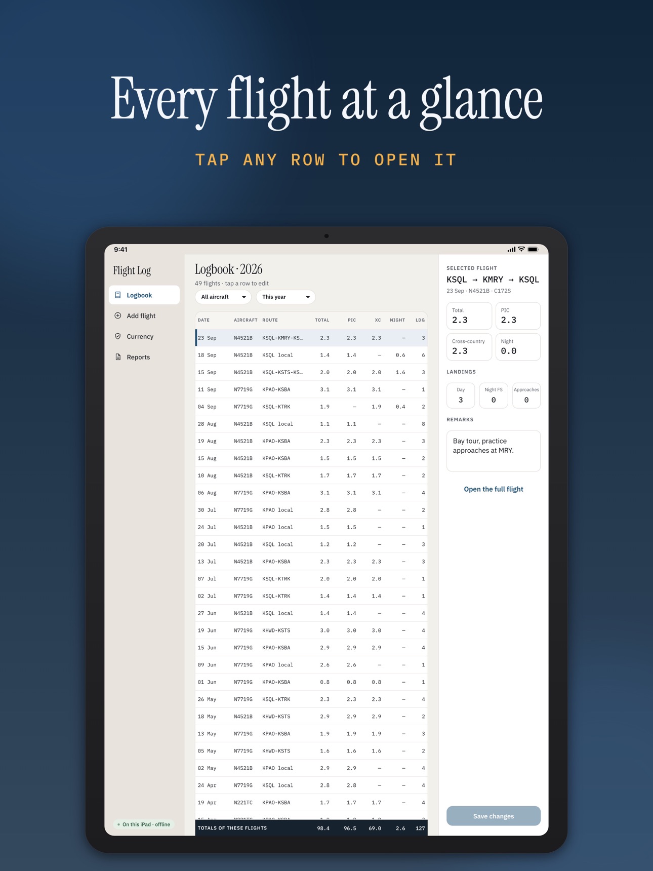 Screenshot 9 of Flight Log: FAA Pilot Logbook