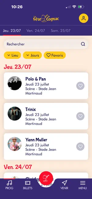 La Fête du Cognac 2026 iPhone screenshot 2