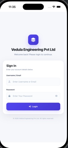 Screenshot 1 of Vedula App