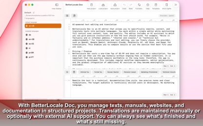 BetterLocale Doc screenshot 1