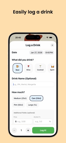 Liver Buddy: Alcohol tracker iPhone screenshot