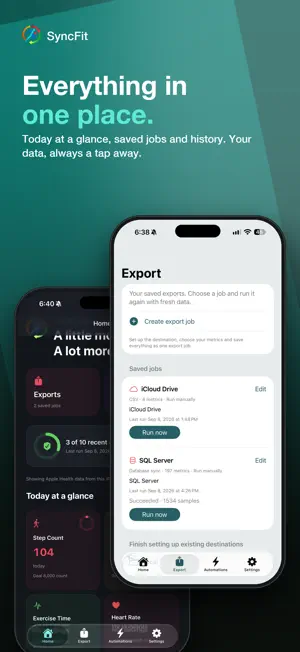 SyncFit - Health Sync & Export screenshot 3