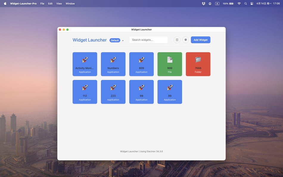 Widget Launcher Pro (macOS) 来自: 泳诗 陈 Widget Launcher Pro (macOS) 来自: 泳诗 陈
