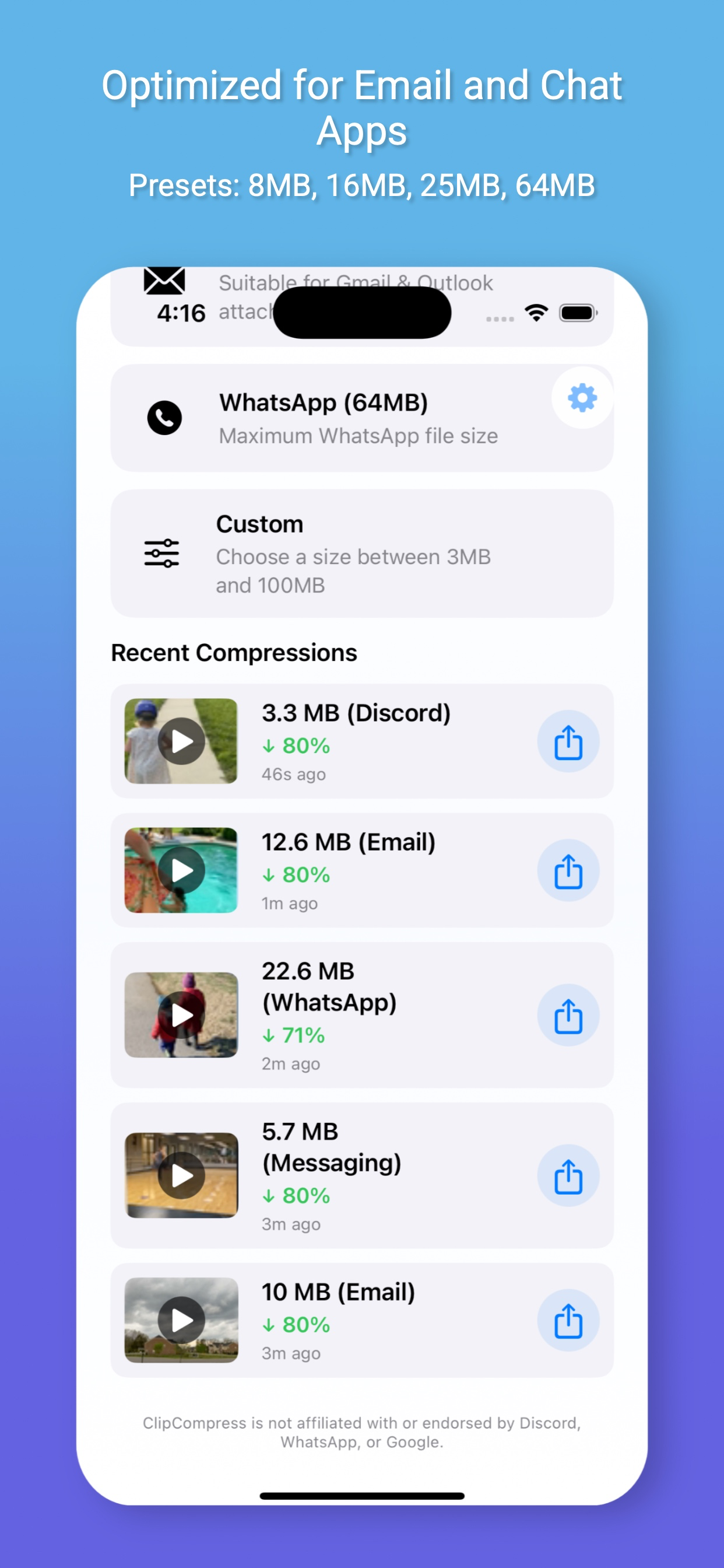 ClipCompress: Video Compressor