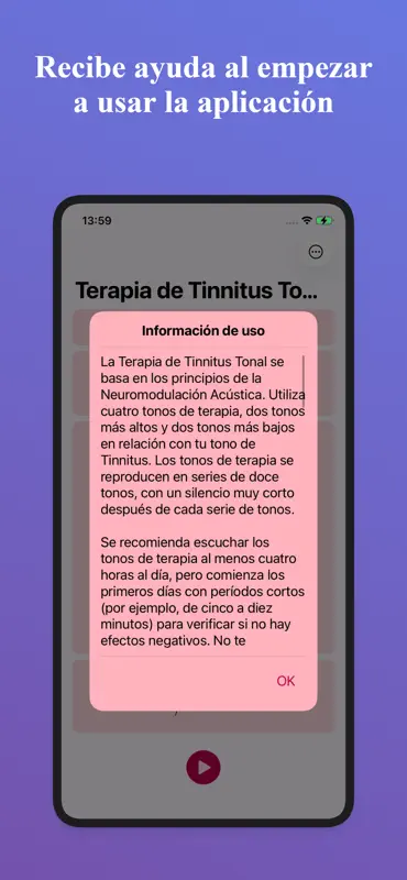 Terapia de Tinnitus Tonal screenshot 4 of 5