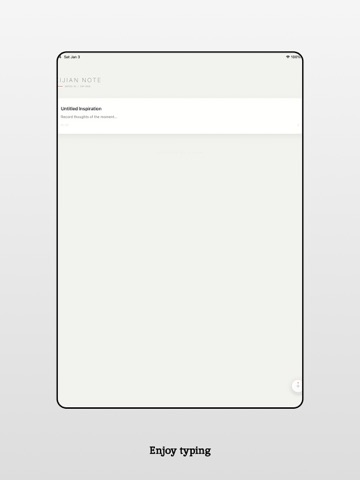 Note by Xi - The Cleanest note iPad screenshot