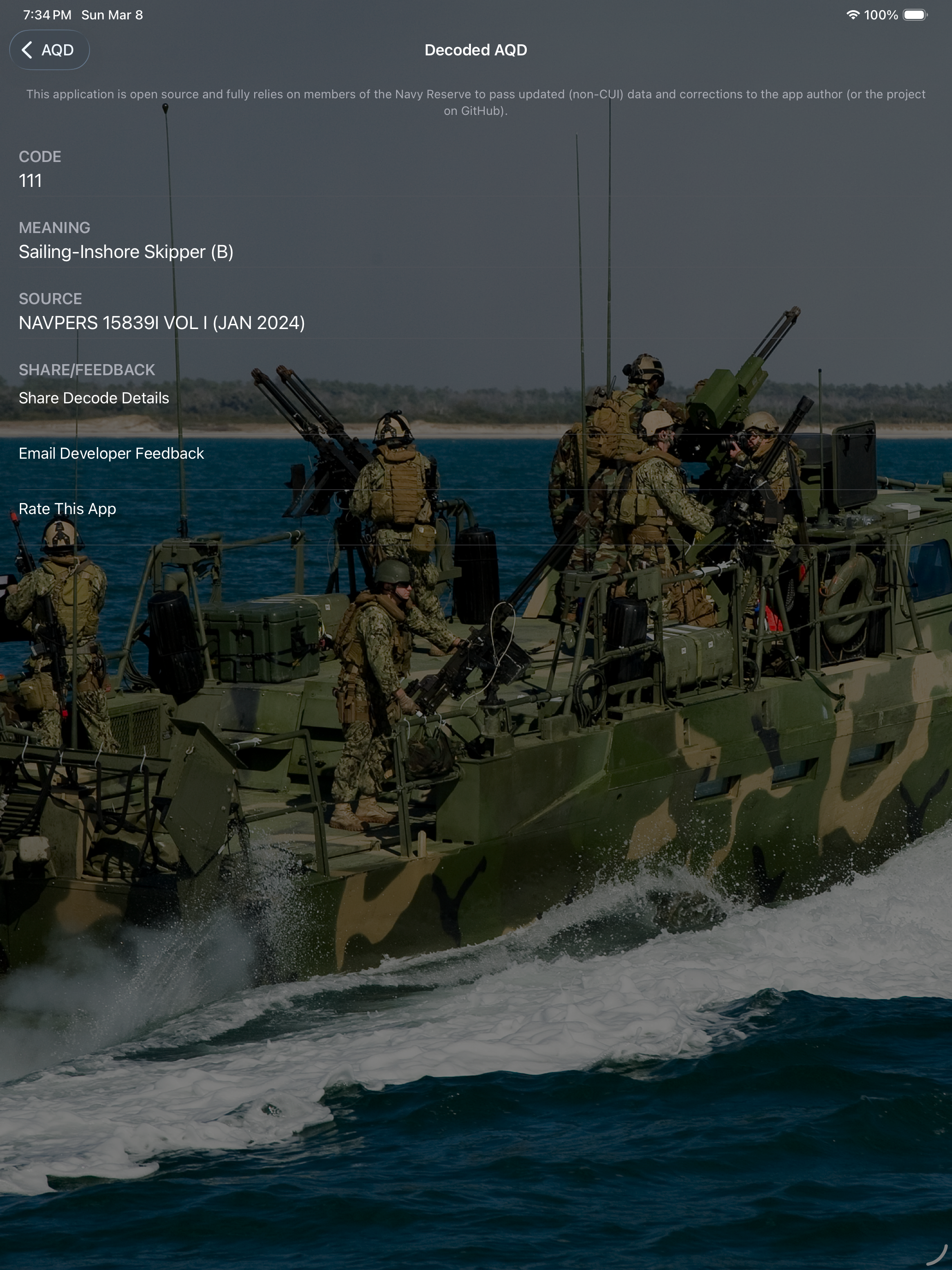Decoder for US Navy