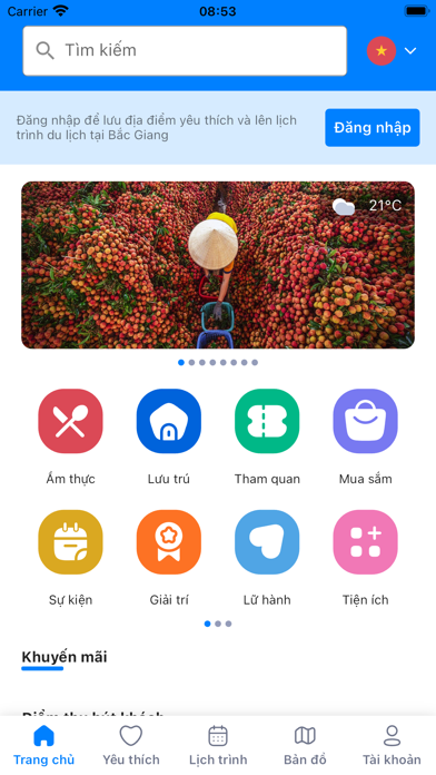 Bac Giang Tourism Screenshot