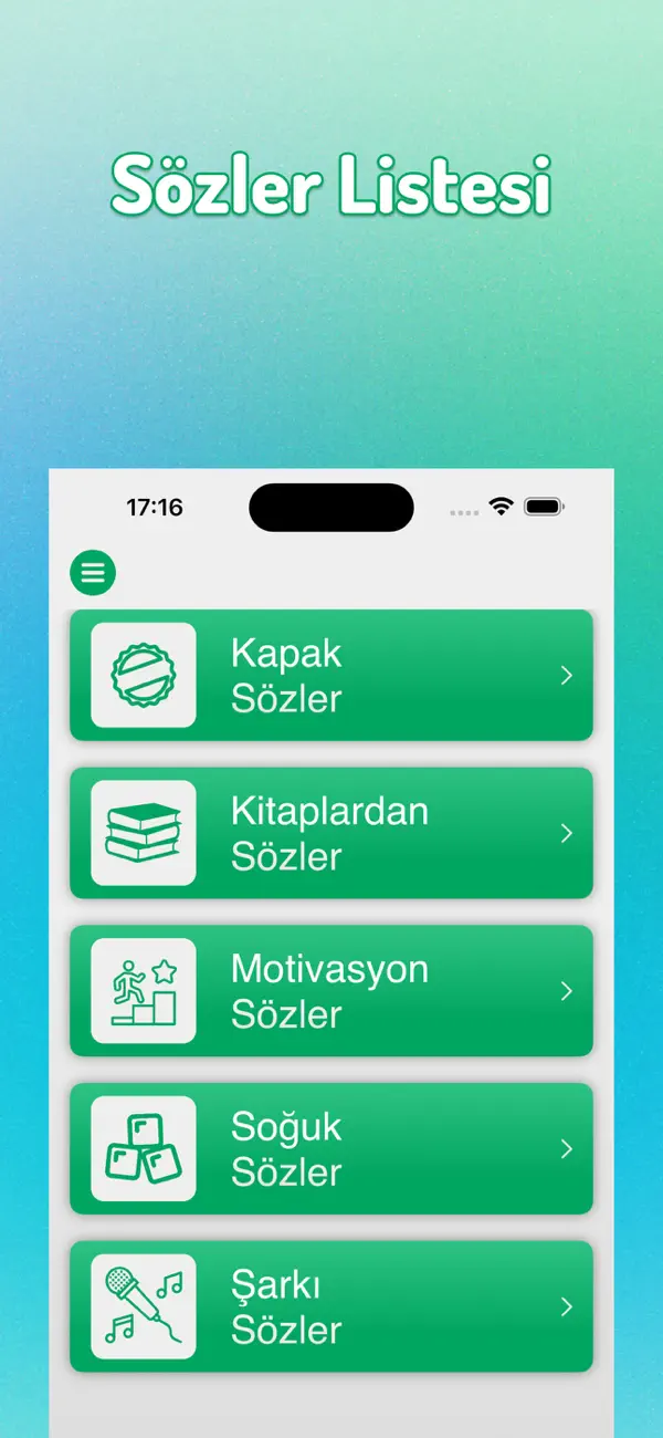Screenshot #1 pour Öz Sözler