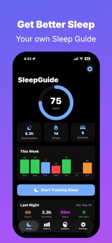 SleepGuide - Sleep Coach Screenshot 1 of 7
