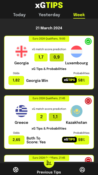 xGTips: Soccer Prediction Screenshot