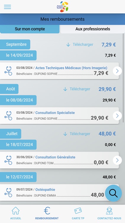 Mutuelle MFM screenshot-3