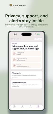 Hostel Near Me iPhone screenshot