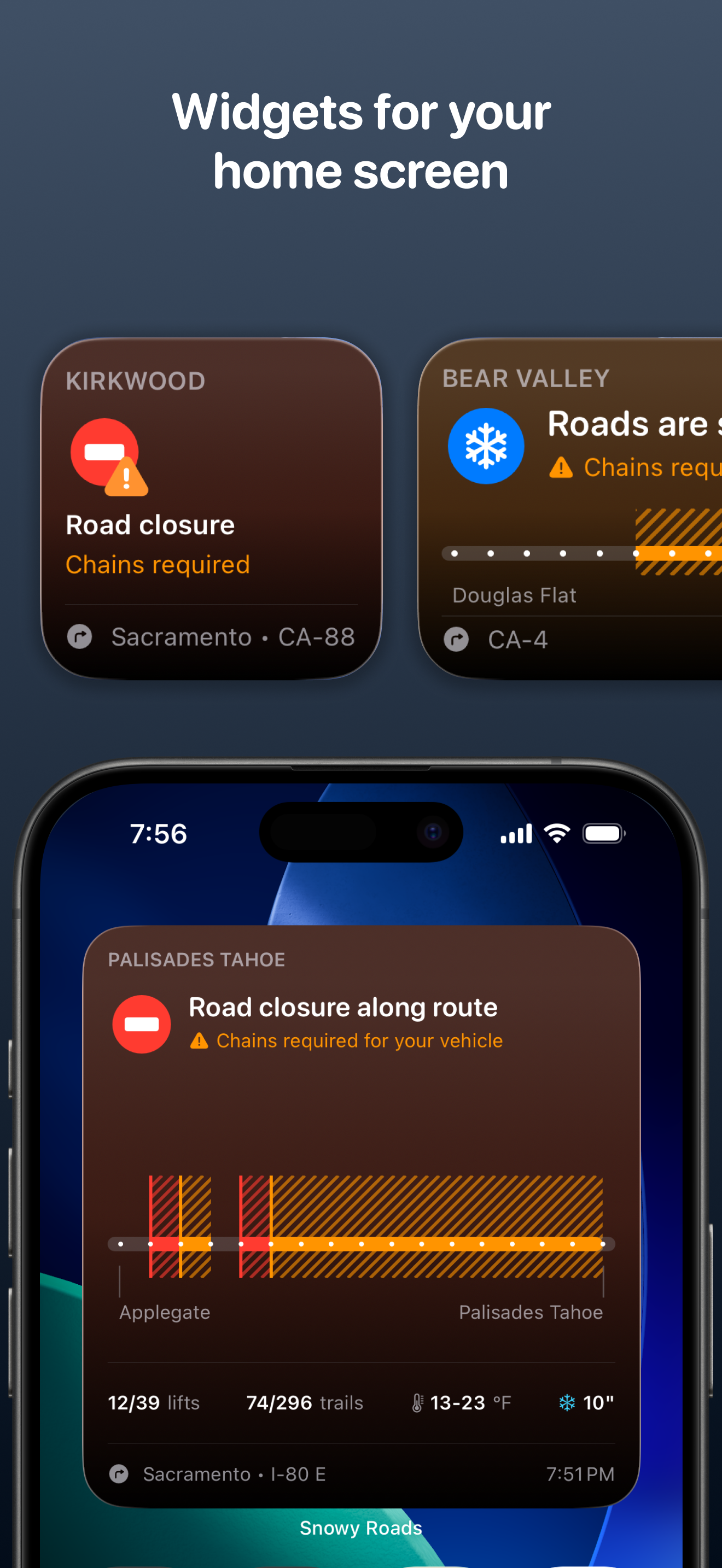 Snowy Roads: Chain Control