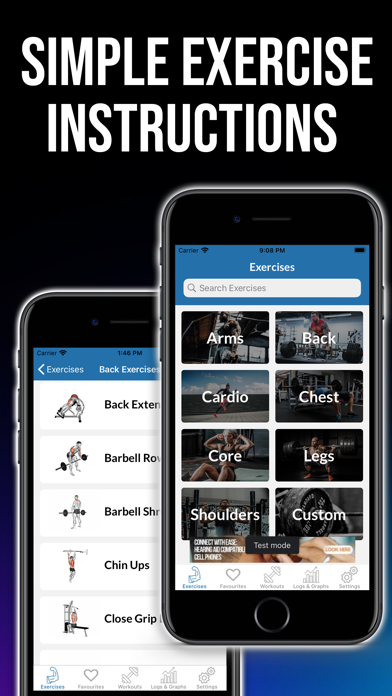 Gym Exercises & Workouts iPhone screenshot 8 - Health & Fitness app