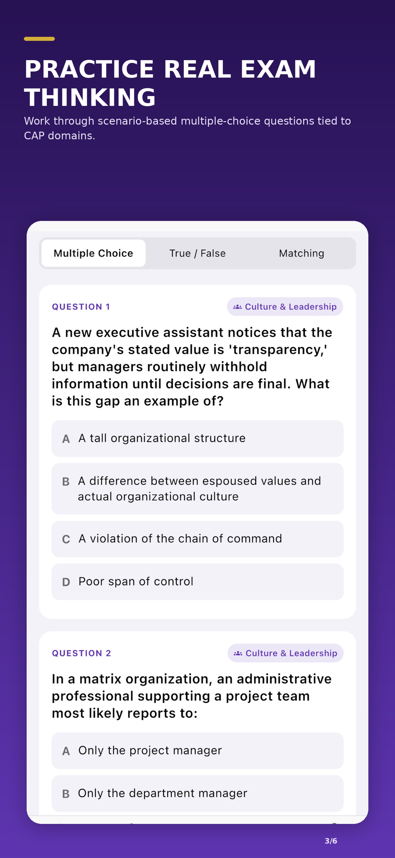 Screenshot 3 of CAP Admin Exam Study Guide