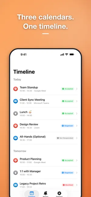 Auto Alarm: Accepted Meetings screenshot 1
