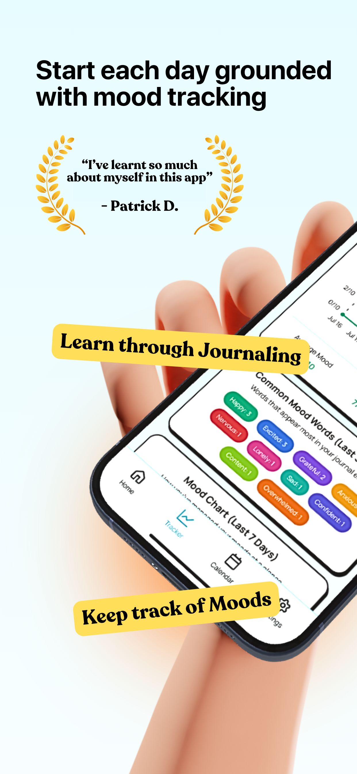 Mood Tracker & Journal: Moodly screenshot 2