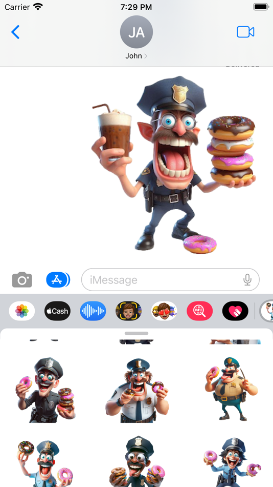 #6. Donut Cop Stickers (iOS) 由: Paul Scott