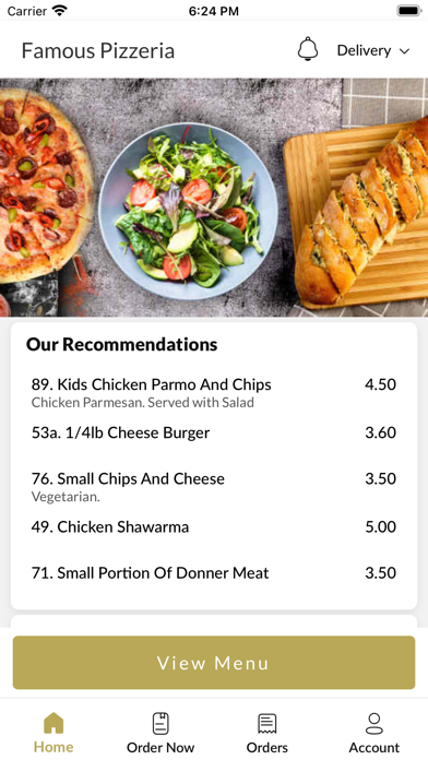 Famous Pizzeria Middlesbrough Screenshot 2 - AppWisp.com Famous Pizzeria Middlesbrough Screenshot 2 - AppWisp.com