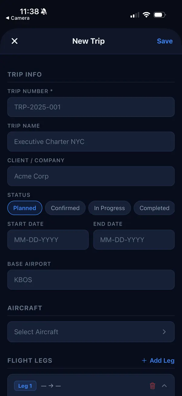 Screenshot #3 pour FlightLogic App