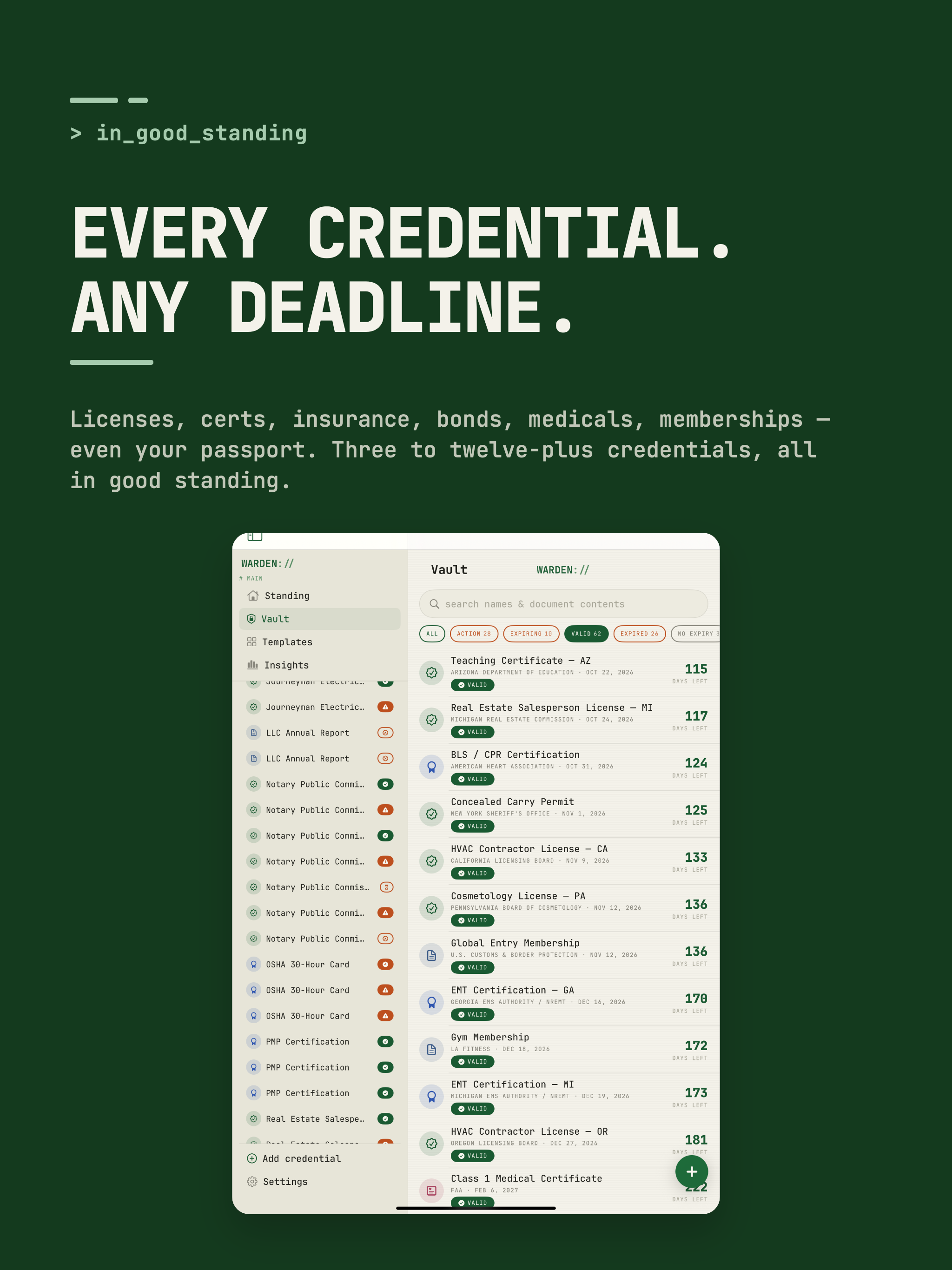 License Renewals Manager AI screenshot 19