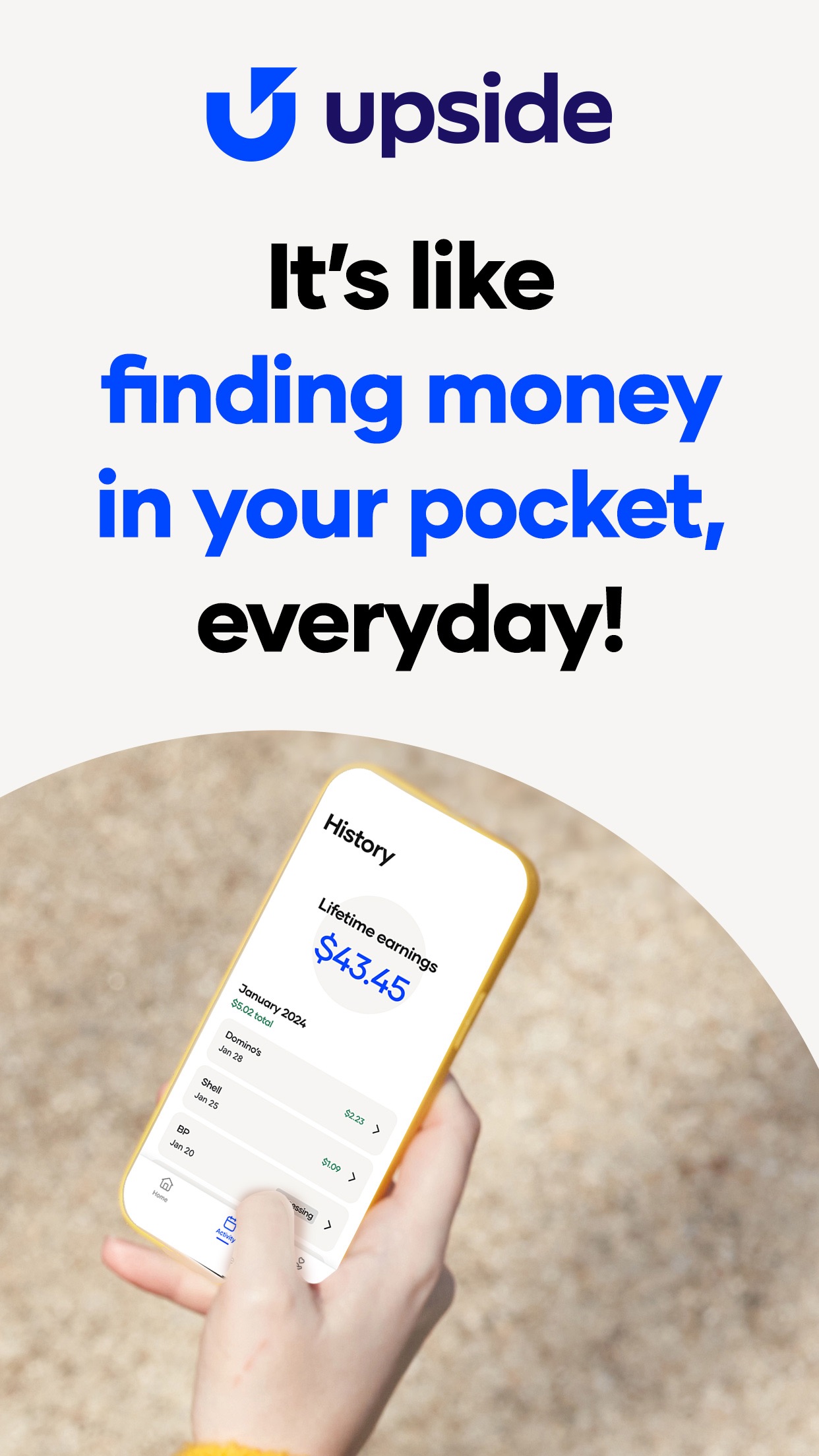 Upside: Earn Cash Back on Fuel screenshot 1