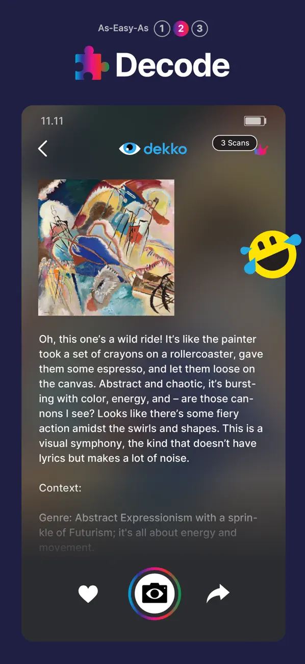 #3. Dekko - Art Decoder (iOS) 由: Woodoo Creative Technologies Private Limited