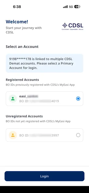 CDSL MyEasi App screenshot 4