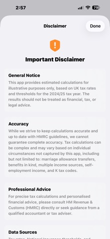 Salary Cal iPhone screenshot