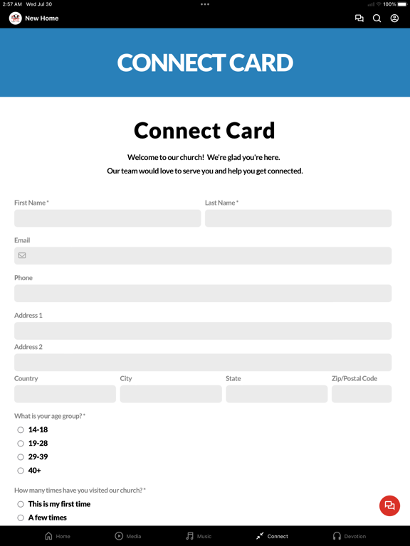 New Home Baptist Pisgah, AL iPad screenshot 4 - Lifestyle app