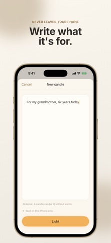 Candle: Light One for Someone iPhone screenshot