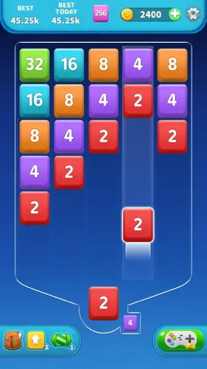 Merge Number Blocks: 2048 Game screenshot 1