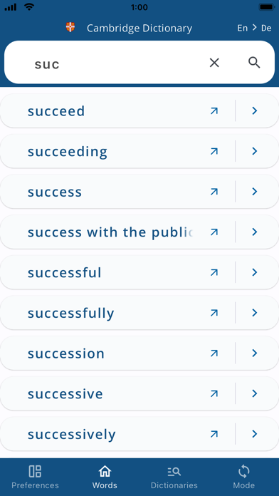German English Dictionary EnDe Screenshot