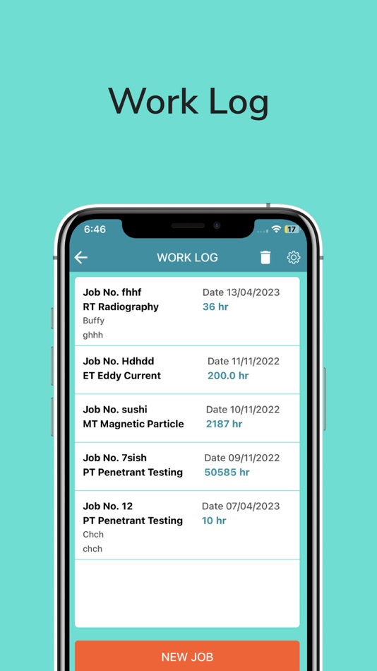 #4. NDT Work Log (iOS) 由: Aircraft Structural Inspections LLC