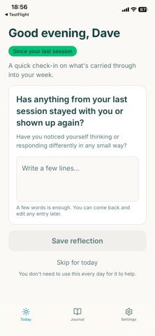 Therapy Tracker: Session Prep Screenshot 1 of 4