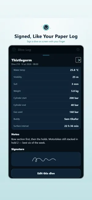 Scuba Log: Dive Logbook screenshot 4