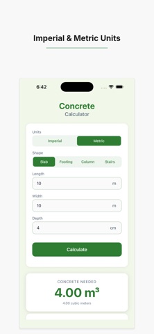 Concrete Calculator: Bags iPhone screenshot