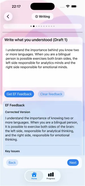 EnglishFlow AI screenshot 2