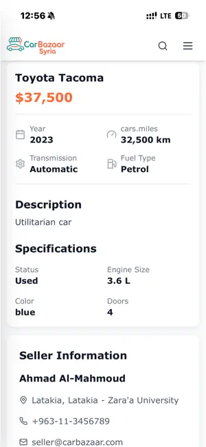 Car Bazaar Syria screenshot 3