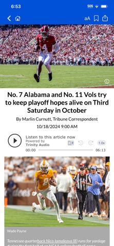Citizen Tribune iPhone screenshot