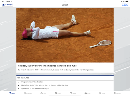 US Open Tennis Championships iPad app afbeelding 5