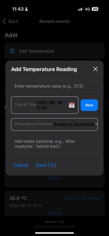 Fever-Tracker screenshot