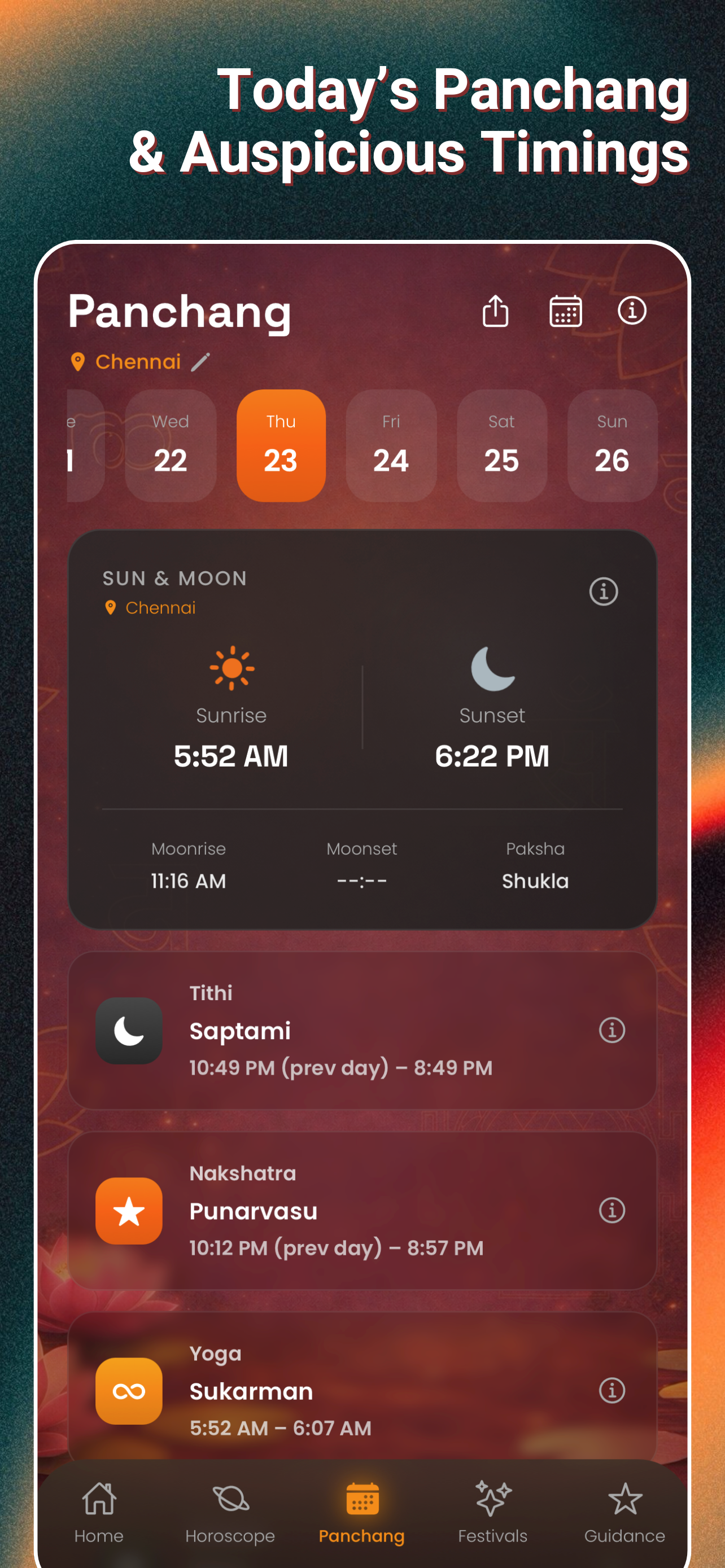 Vedic Flow Hindu Calendar 2026