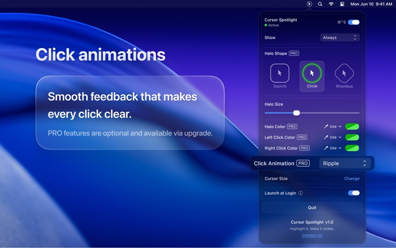 App screenshot