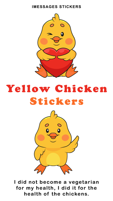 Screenshot #1 pour Yellow Chicken Sticker