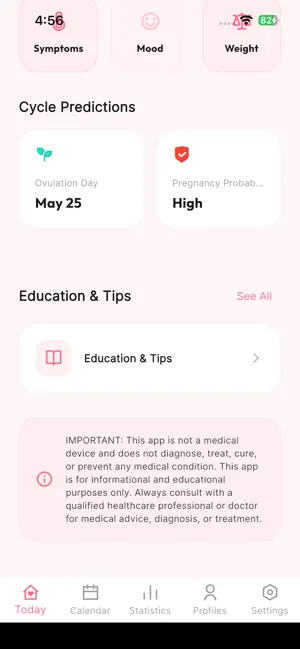 Period Tracker Cycle Ovulation screenshot 3