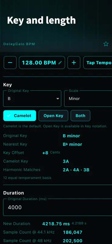 DelayCalc BPM: Delay & Reverb screenshot 8 of 10