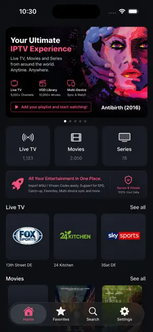 IPTV Player 24: Smart Player screenshot 1
