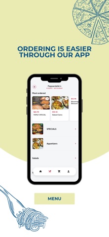 Pappardelle's iPhone screenshot